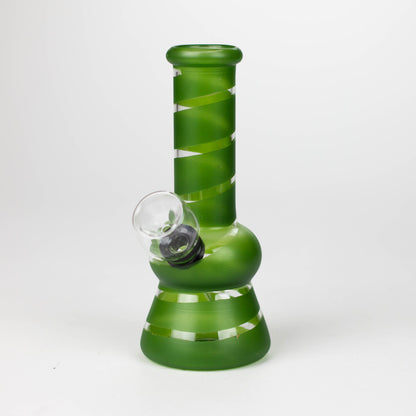 5" Color Stripe Diamond Base mini bong-Assorted
