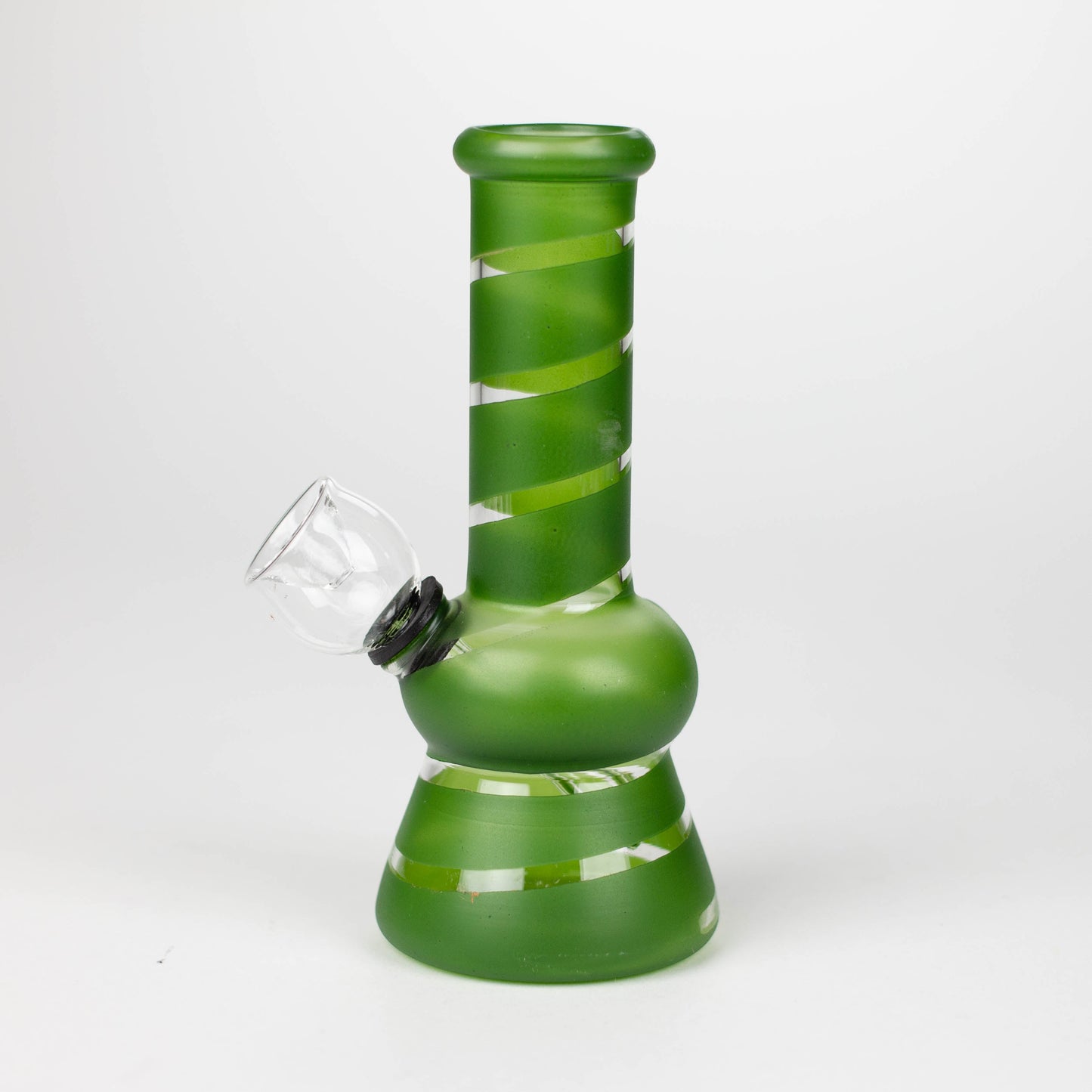 5" Color Stripe Diamond Base mini bong-Assorted