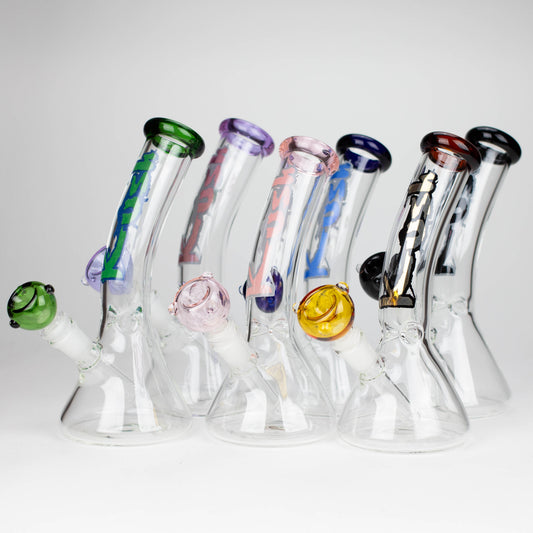 Kush | 9" Bent neck glass bong