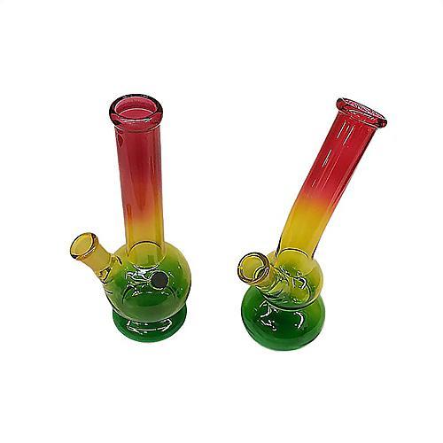 7" Rasta Color Water pipe-Designs Assorted_5