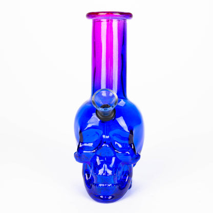 6" Mini Skull base soft glass water bong  [SH36xx]_4