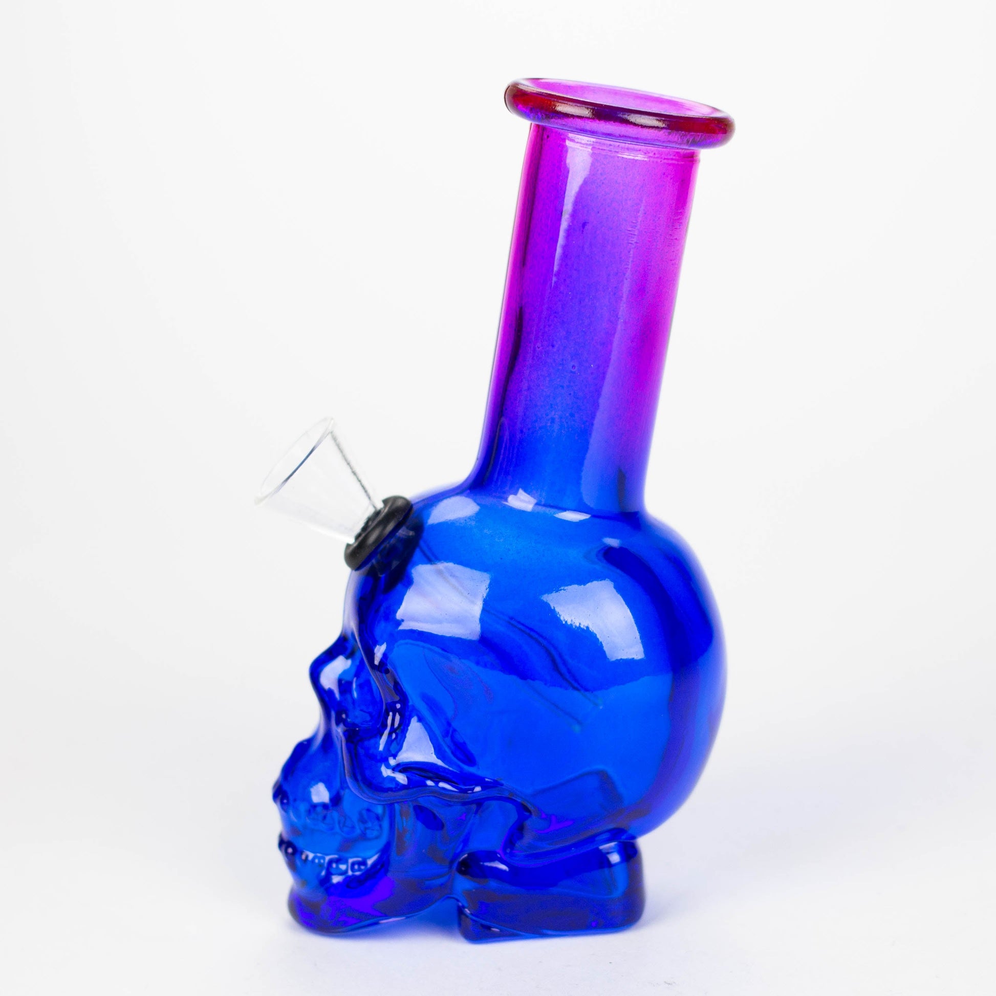 6" Mini Skull base soft glass water bong  [SH36xx]_5