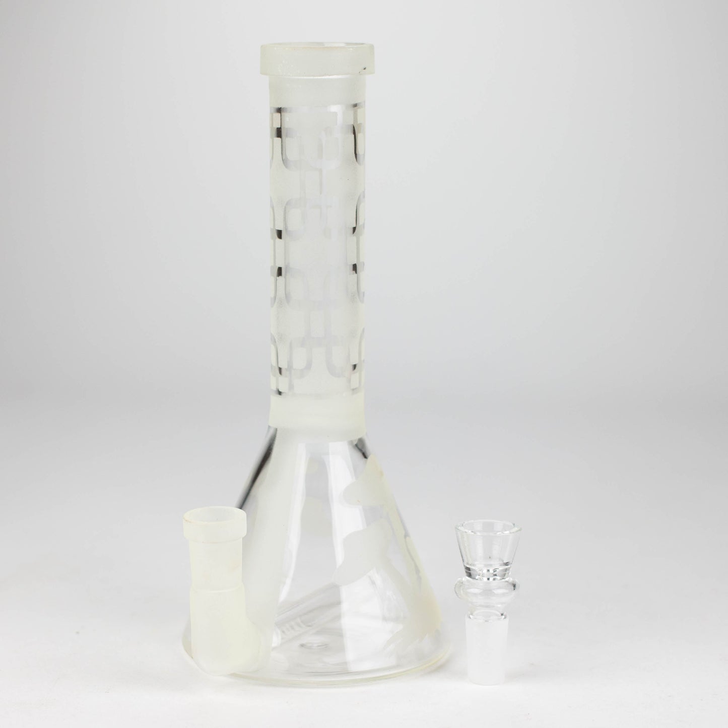 8" GLOW IN DARK BEAKER GLASS BONG_8