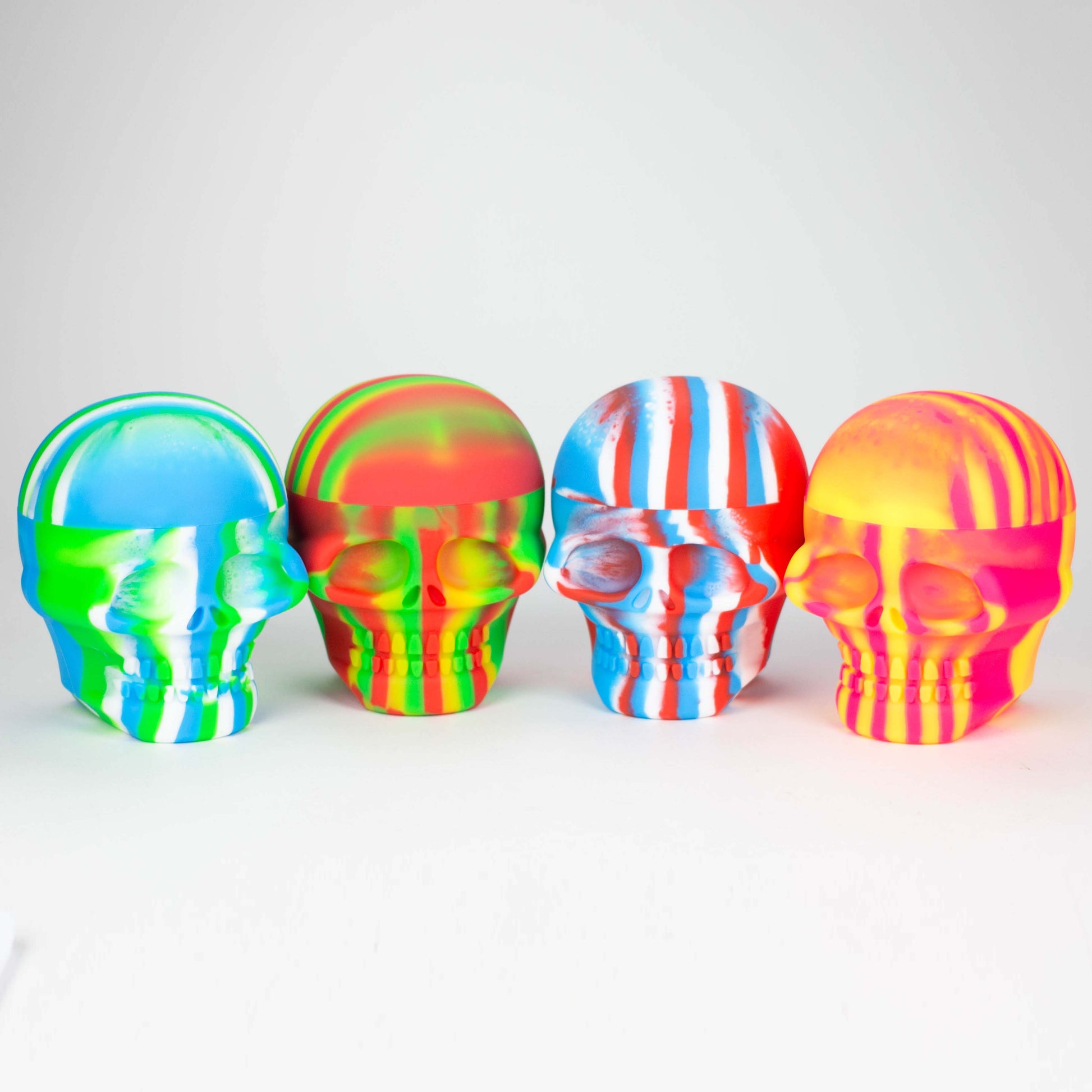 Skull Silicone Stash JAR - 500ml - Assorted_0