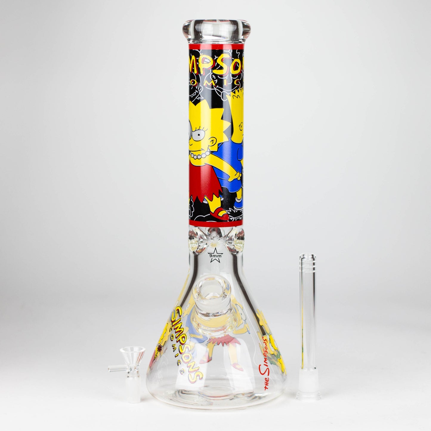 14" Cartoon 9 mm glass bong [PIP836]_4