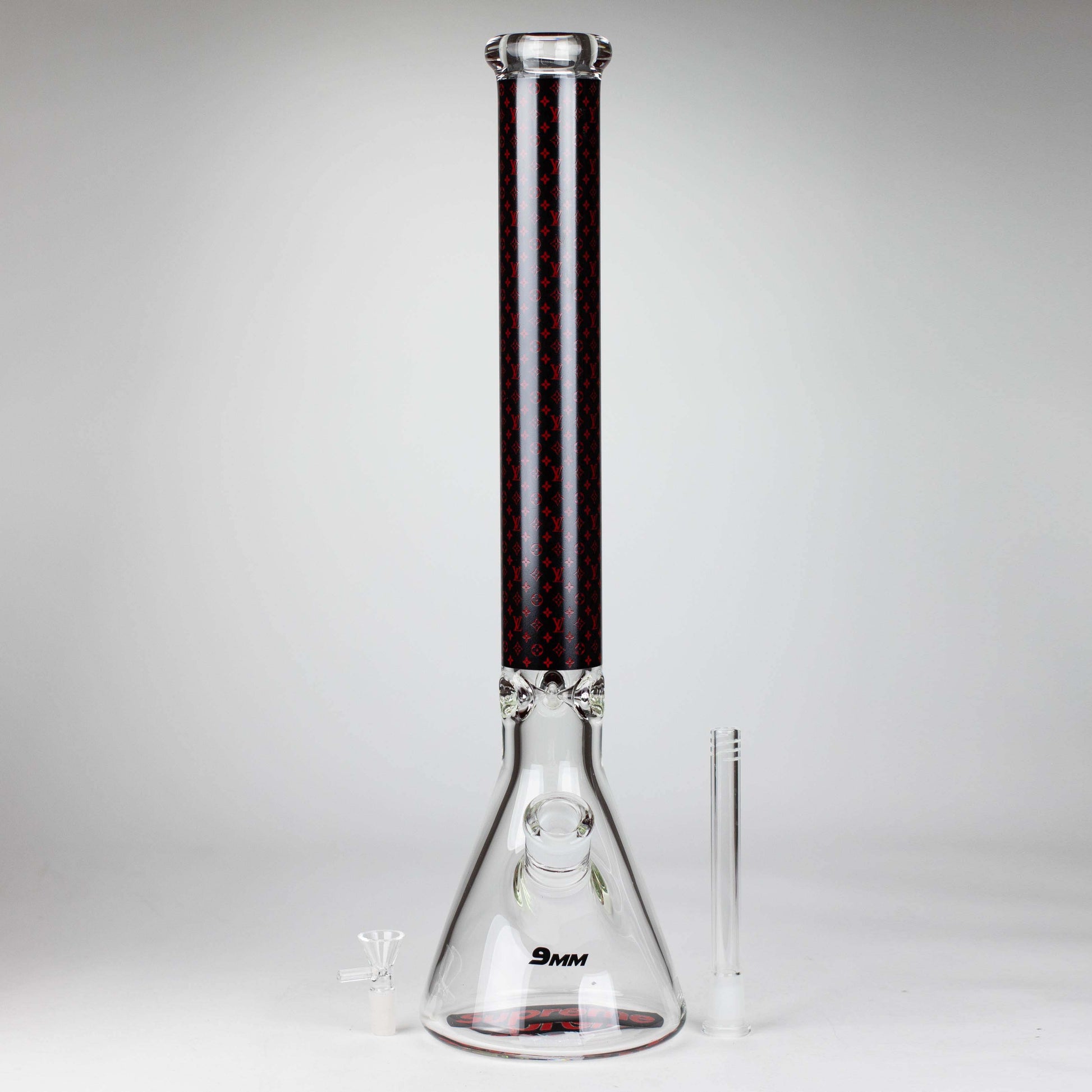 20" Luxury Pattern 9mm glass bong [PIP872]_4