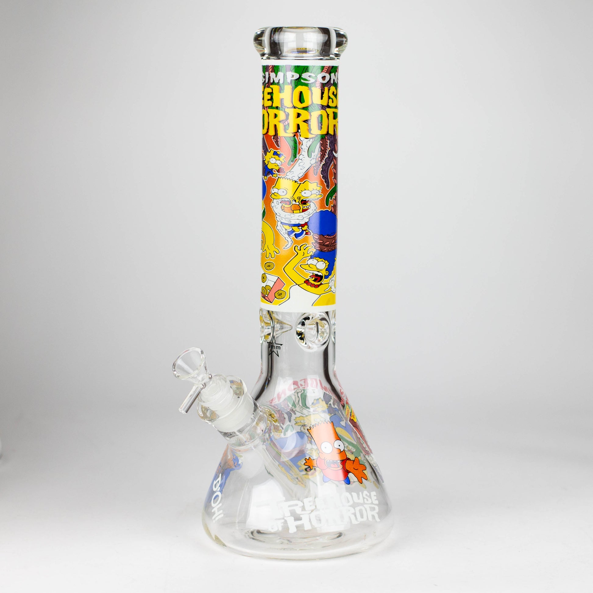 14" Cartoon Glow 9 mm glass bong [PIP834]_10