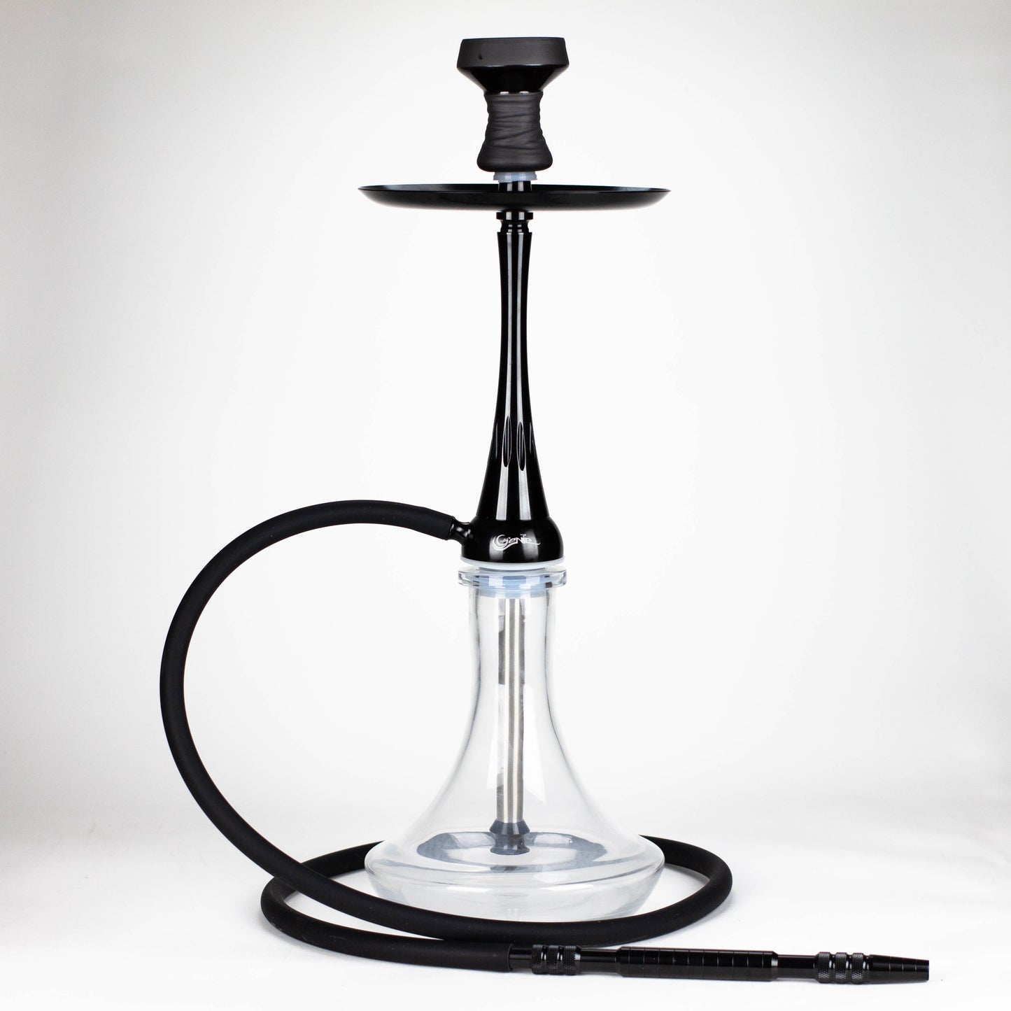 Genie | 22.5″ Aluminum Hookah with Diffuser,Tray, and Soft Touch Silicone Hose [SS-04]_9