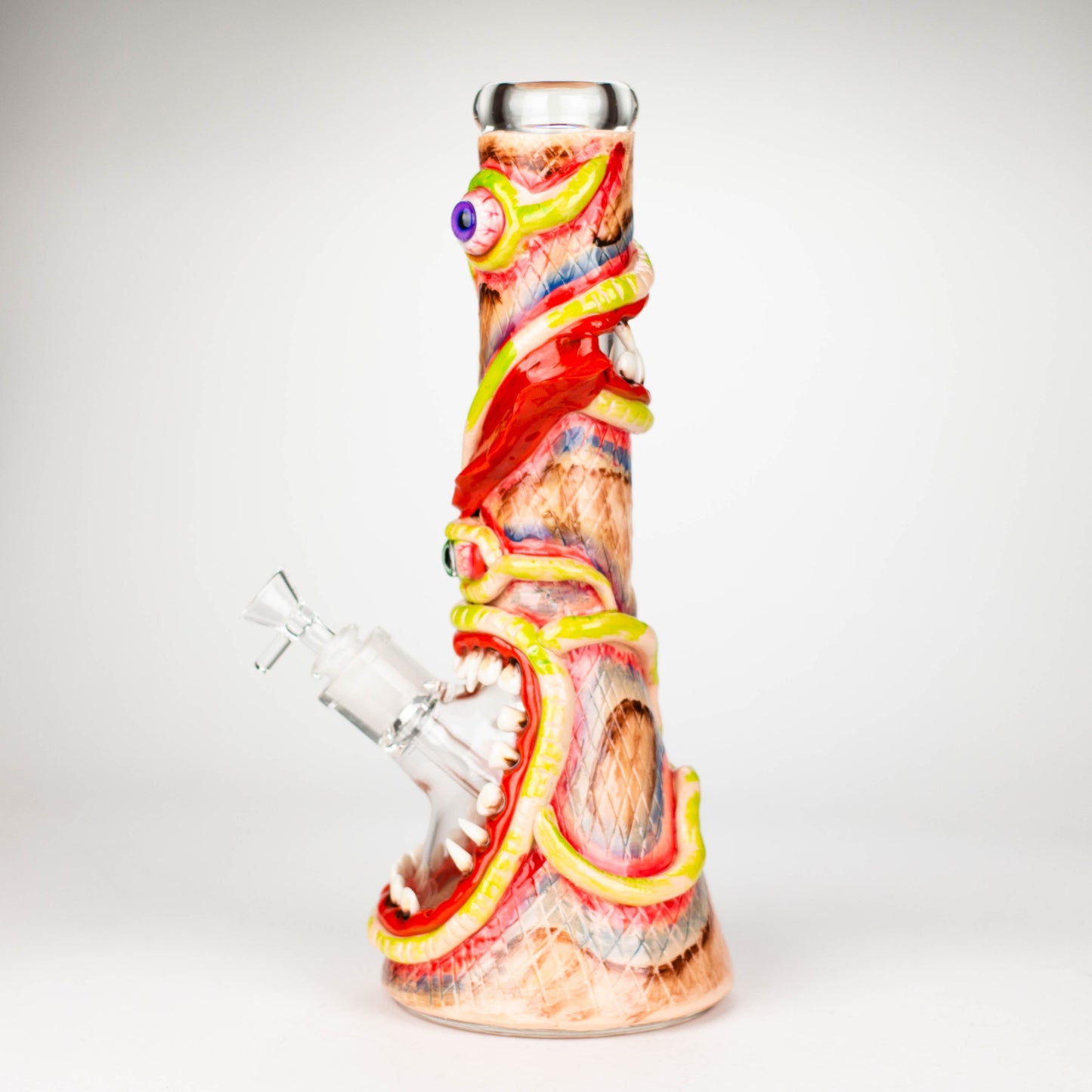 13" Resin 3D artwork 7mm glass beaker water bong [DY525]_1