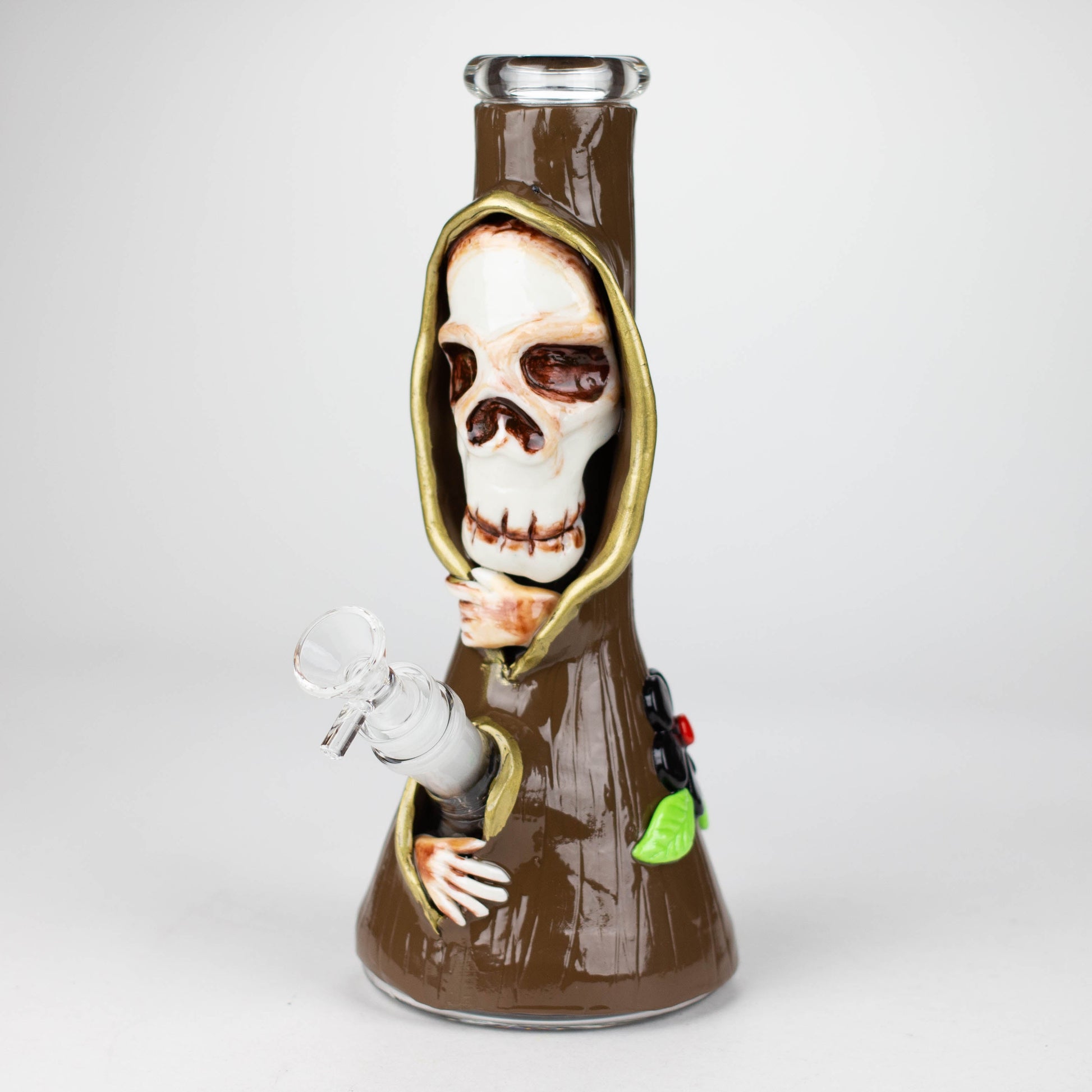 10" Resin 3D artwork Skull glass beaker [DY404]_0