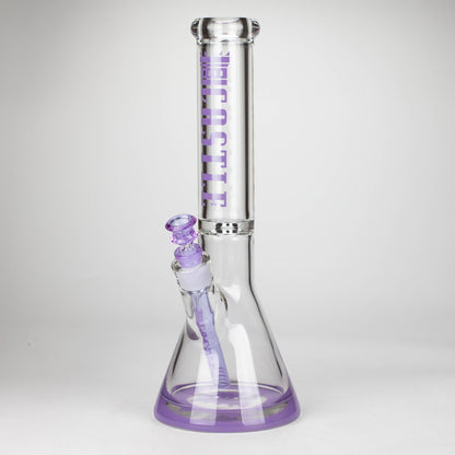 Castle Glassworks | 14" Color Logo Beaker Bong [C-005]_9