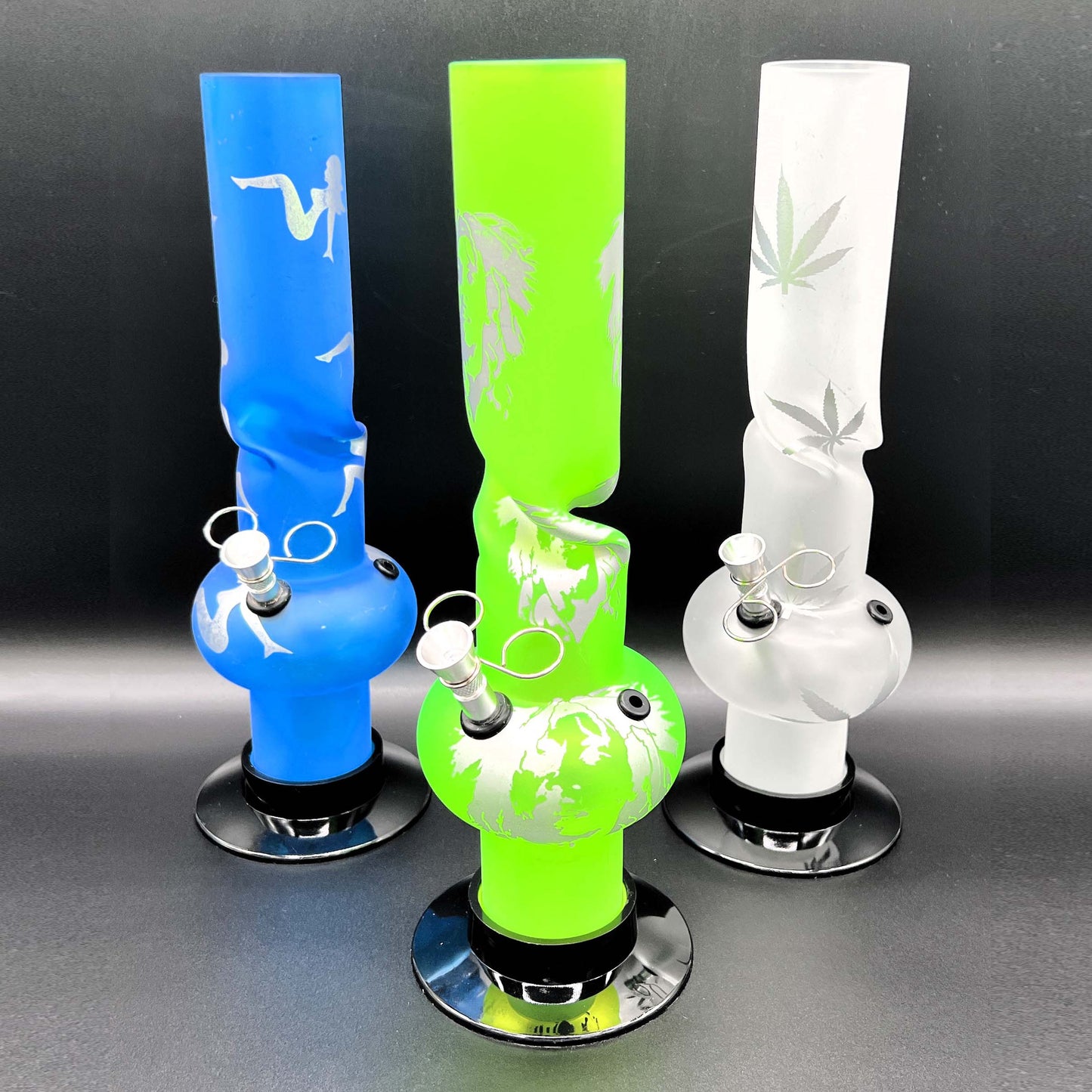 12" Acrylic Water Pipe Bong FAM-A ( PIP276 )_1