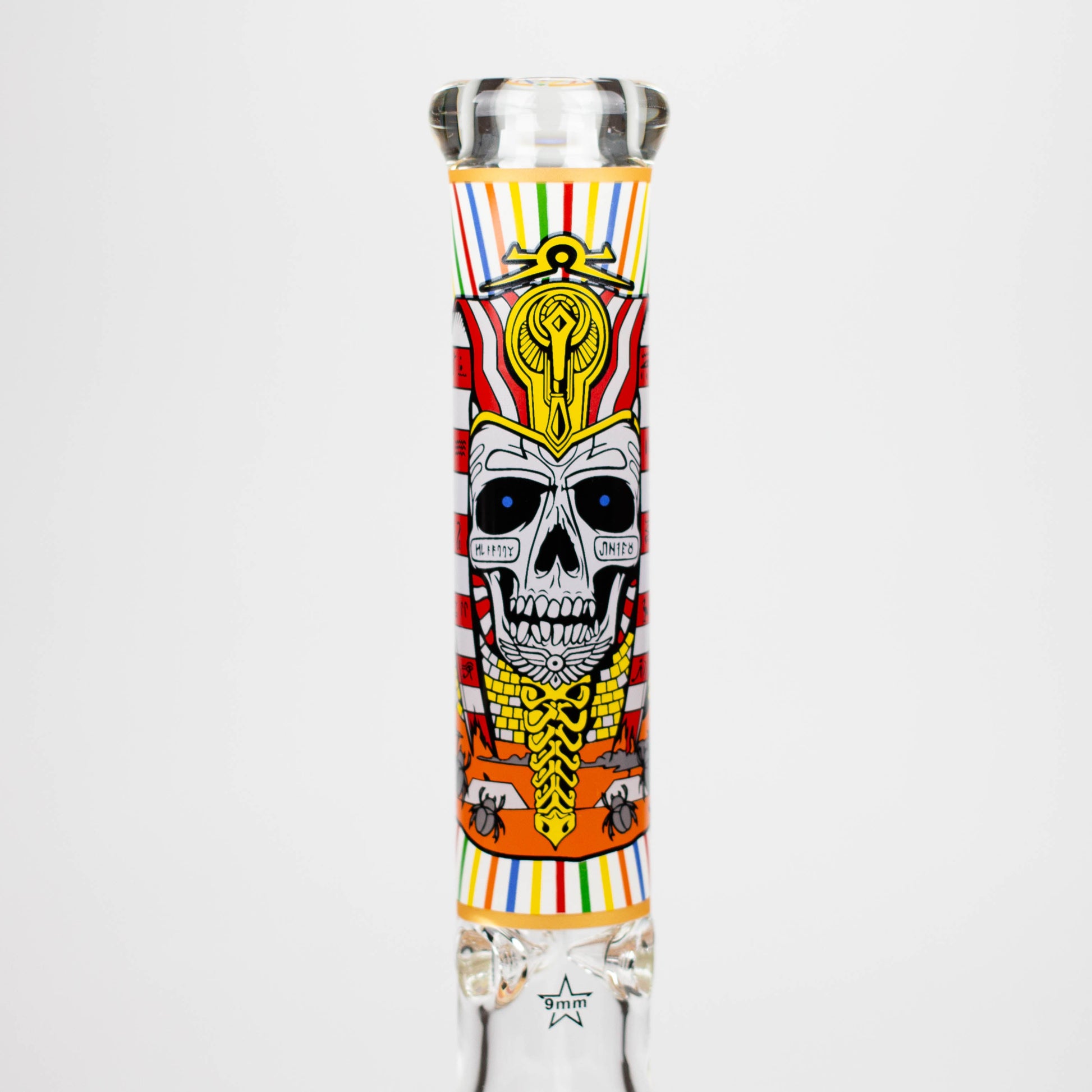 16" Glow in the dark 9mm glass water bong [GBT2301]_3