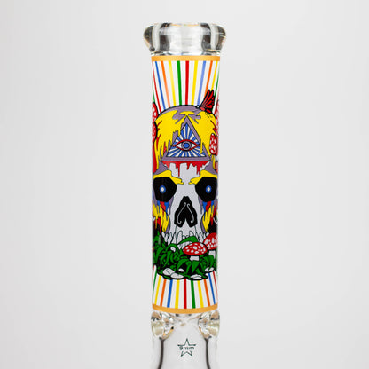 16" Glow in the dark 9mm glass water bong [GBT2301]_5