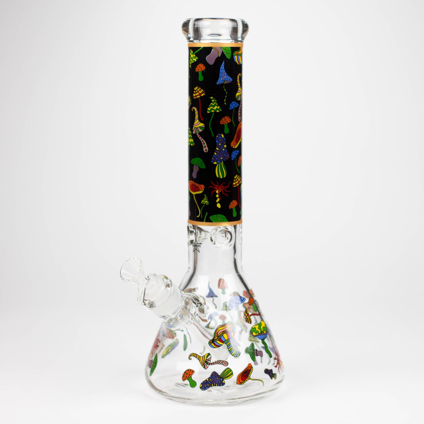 14" Mushroom 9mm glass water bong [GBT2303]_2