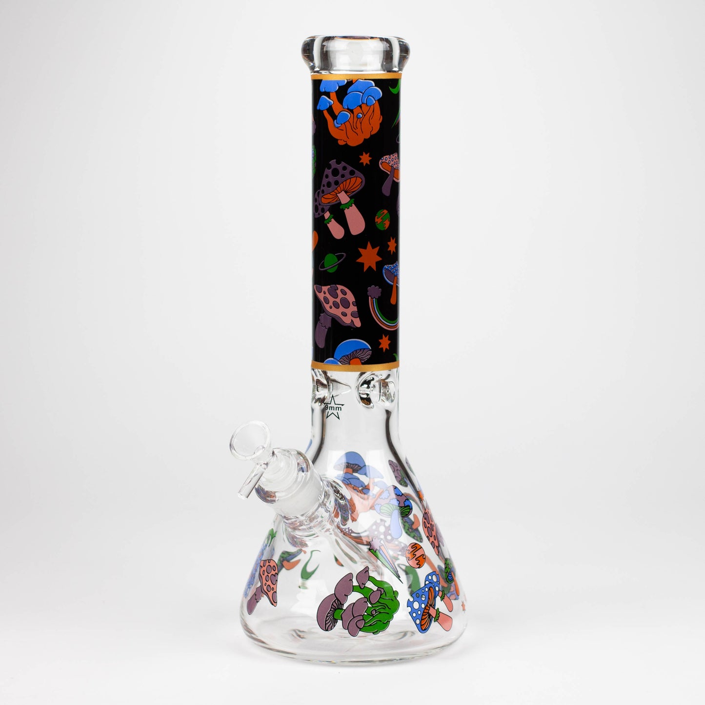 14" Mushroom 9mm glass water bong [GBT2303]_3