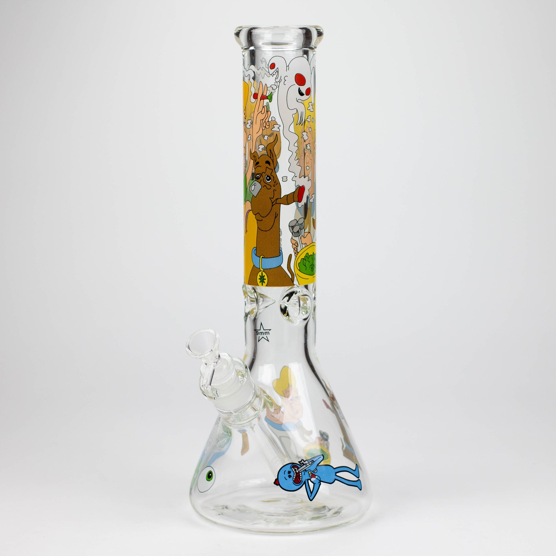 14" SD Cartoon 9mm glass water bong [GBT2112]_2