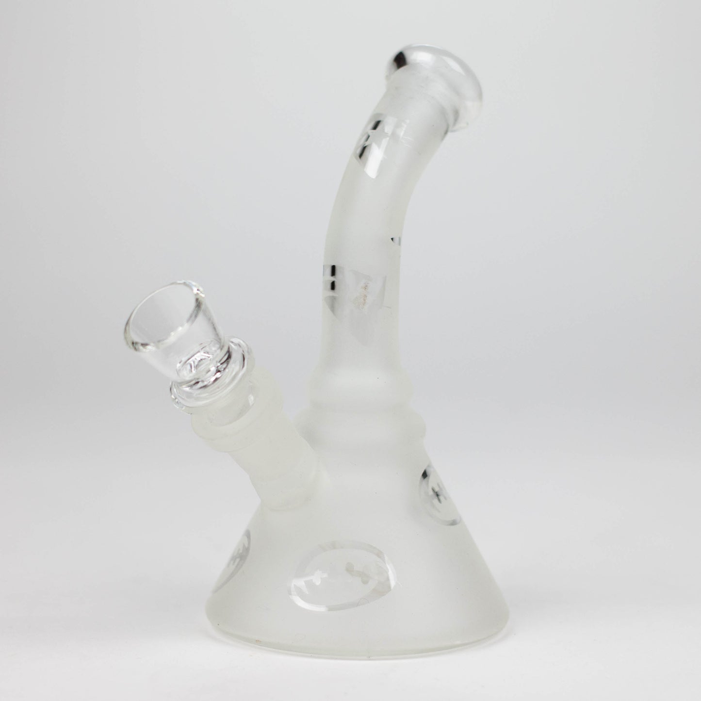 6" Glow in the dark glass bong_0