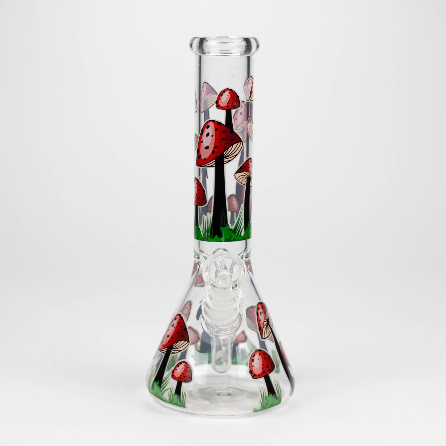 10" Glow in the dark Glass Bong With  Mushroom Design_6