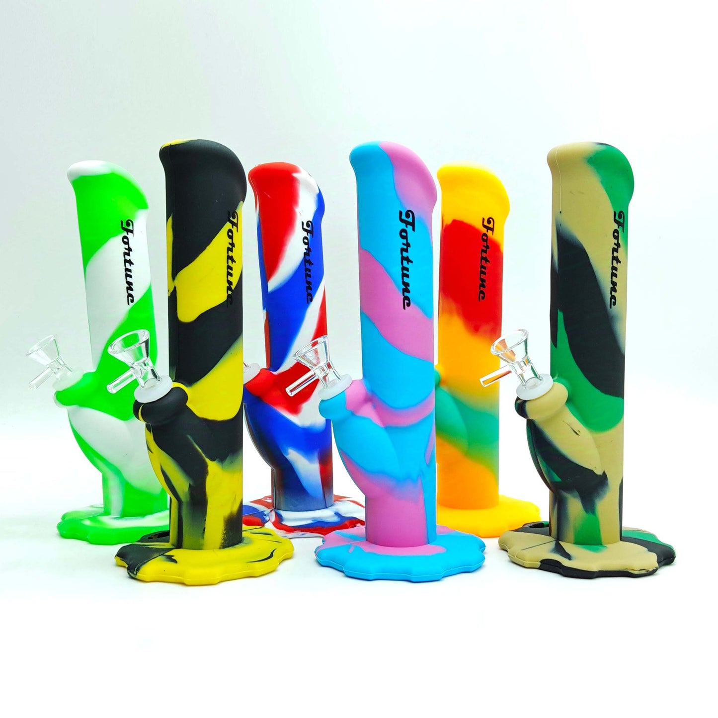 Fortune | 10" Silicone Waterpipe-Assorted