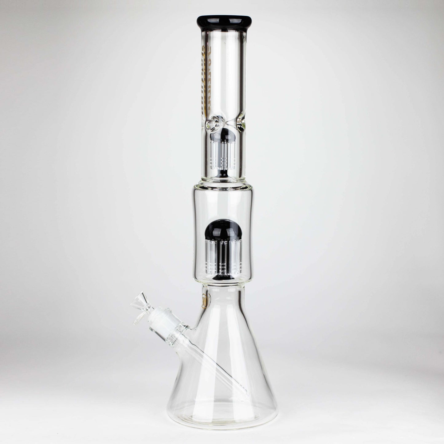 Fortune | 18" Double Tree Perc Beaker Bong Assorted Colour