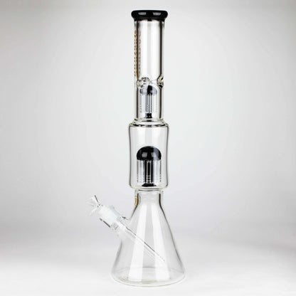 Fortune | 18" Double Tree Perc Beaker Bong Assorted Colour