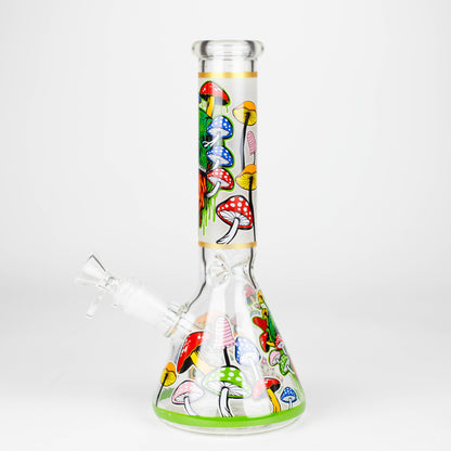 10" Glass Bong With The Nature Design