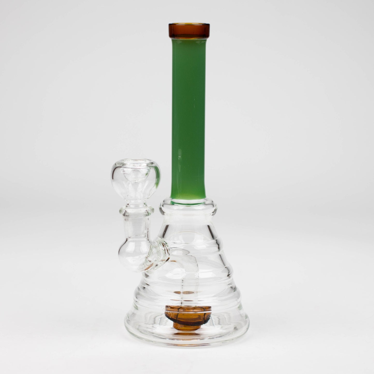 8" color tube glass bong with diffuser_1