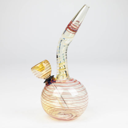 6" changing color glass bong_2