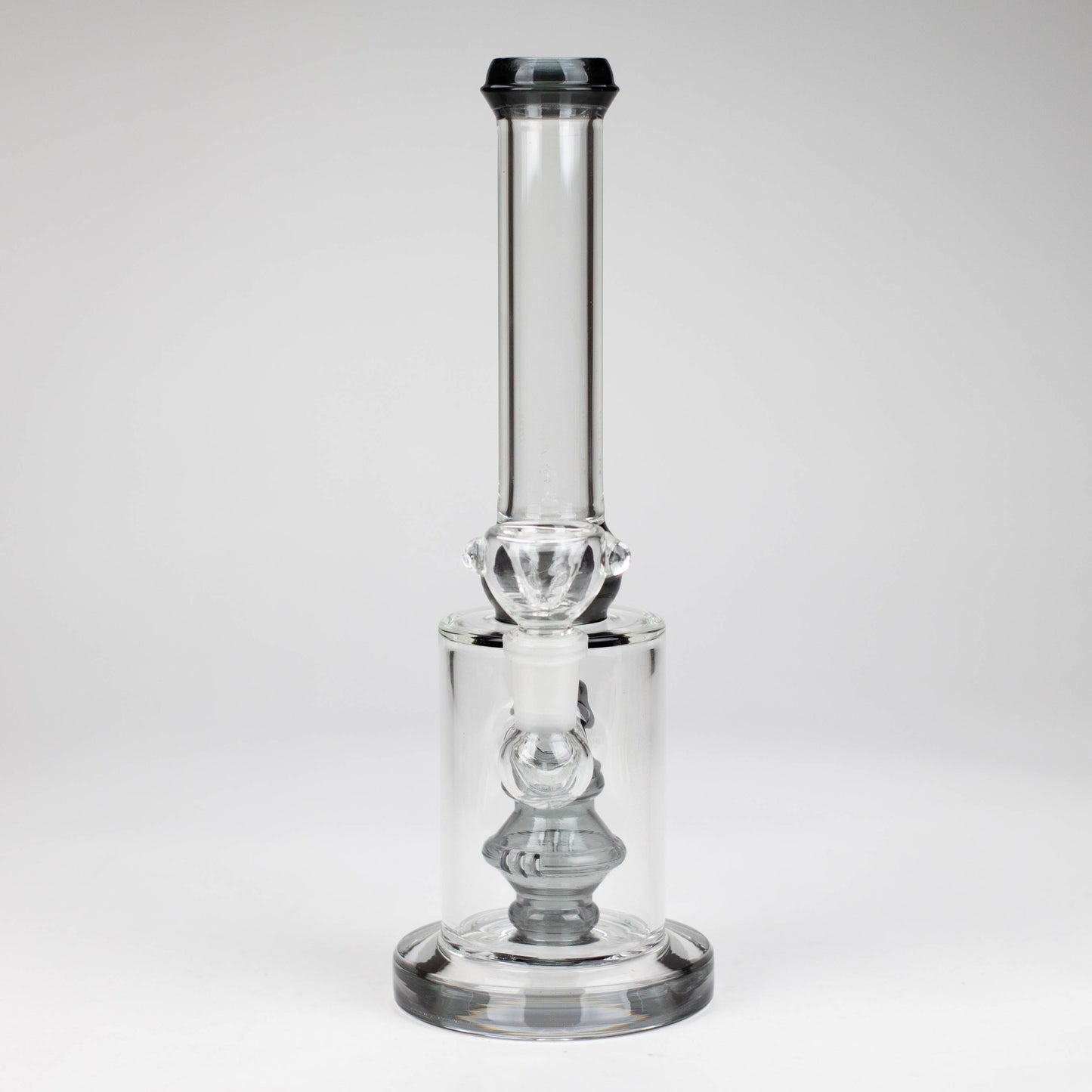 10" color accented glass water bong with diffuser