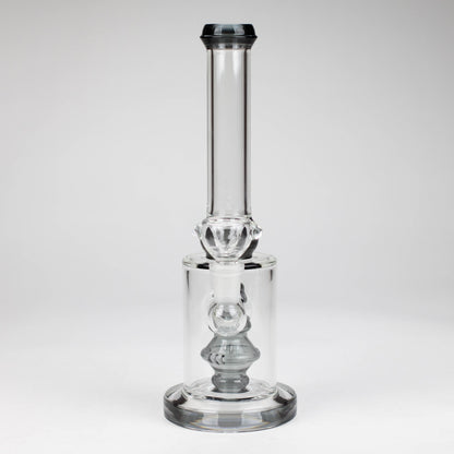 10" color accented glass water bong with diffuser