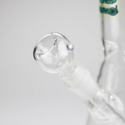 10" clear beaker glass water bong_4