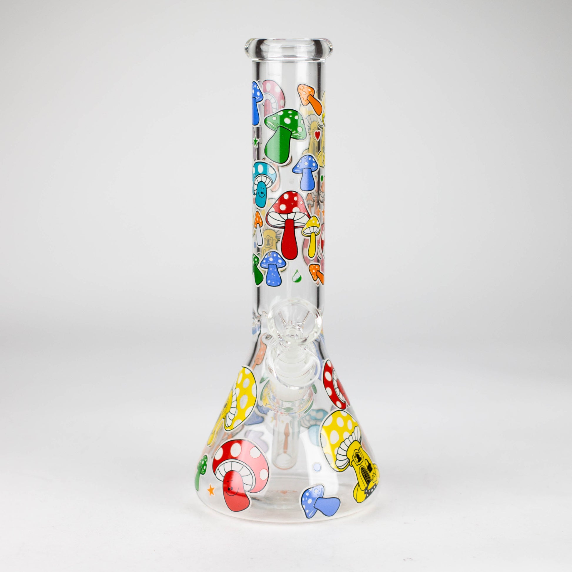 10" Glass Bong With Cartoon Design_5