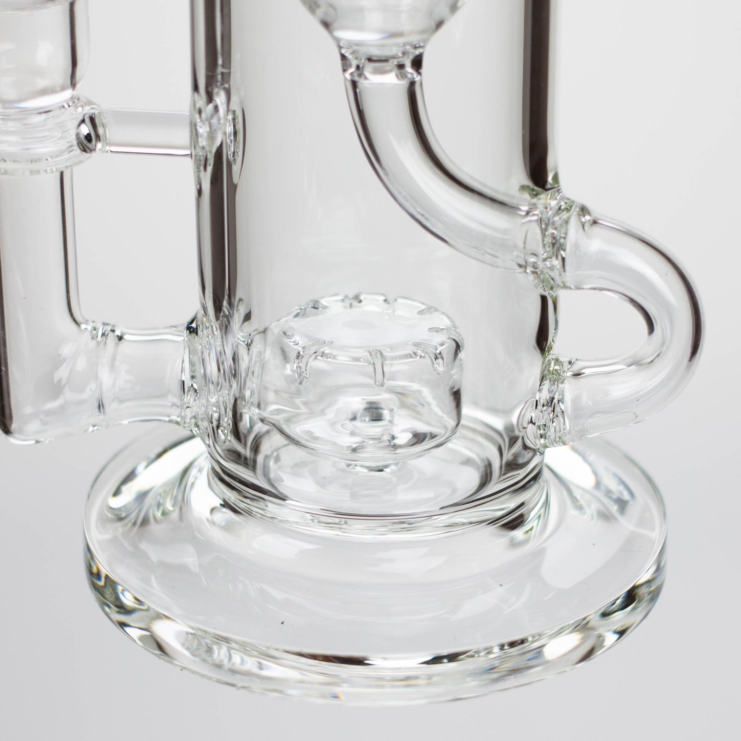 10″ Straight Tube Recycler Glass Bong [C1555]_6