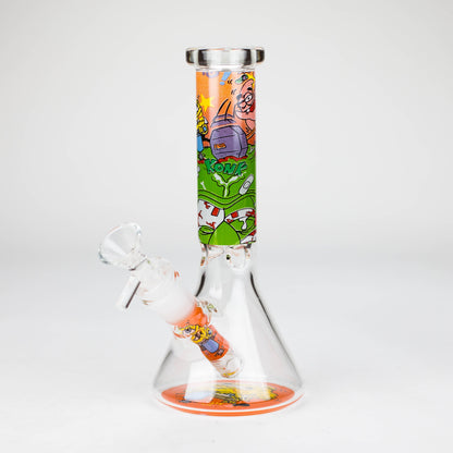 7.5" 4mm Cartoon Design Beaker Bong