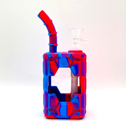 7" Silicone Juice Box bong-Assorted Color