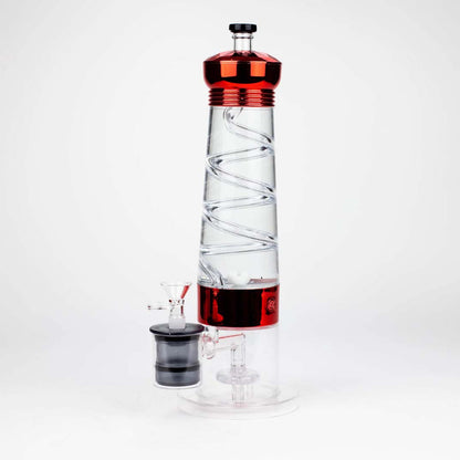 12" Electric lava lamp bong with UFO Perc-Assorted