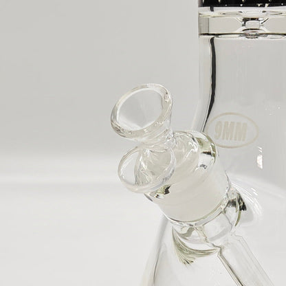 20" Stylish Designed 9mm Glow in the dark Glass Bong