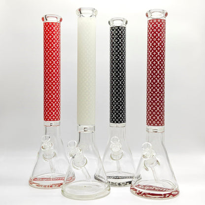 20" Stylish Designed 9mm Glow in the dark Glass Bong