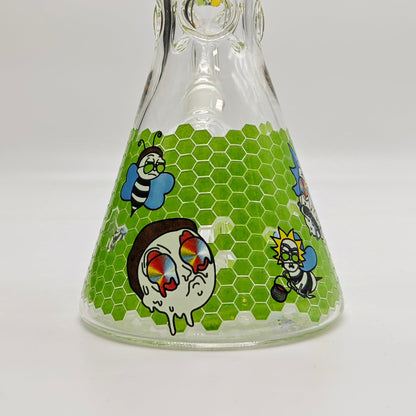 10" 5mm Assorted Design Beaker Bong