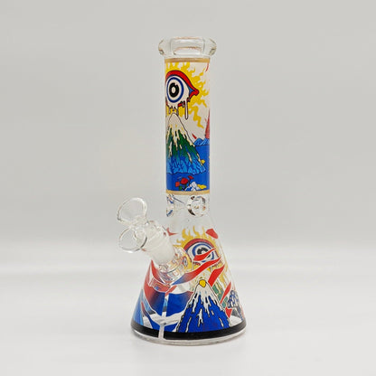 10" 5mm Assorted Design Beaker Bong