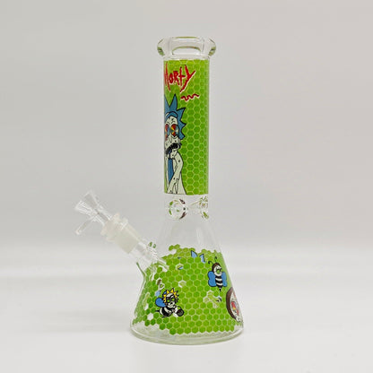 10" 5mm Assorted Design Beaker Bong