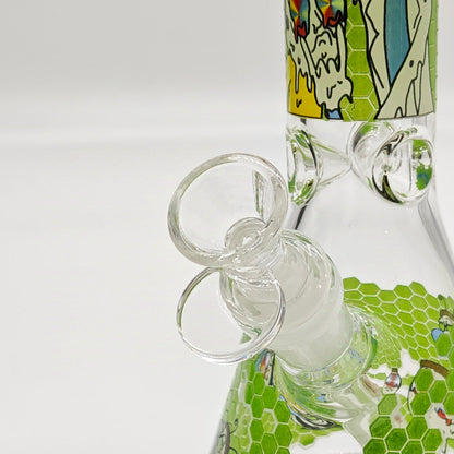 10" 5mm Assorted Design Beaker Bong