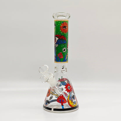 10" 5mm Assorted Design Beaker Bong