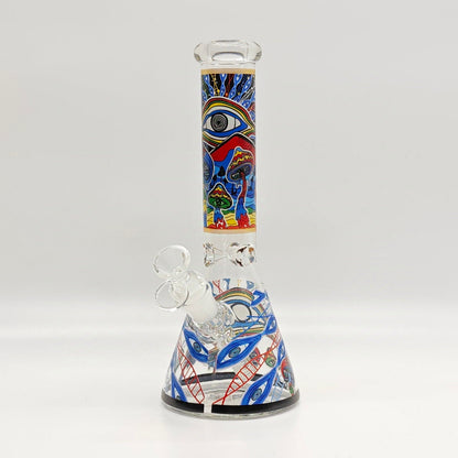 10" 5mm Assorted Design Beaker Bong