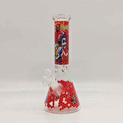 10" 5mm Assorted Design Beaker Bong