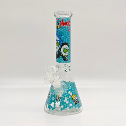 10" 5mm Assorted Design Beaker Bong