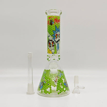 10" 5mm Assorted Design Beaker Bong