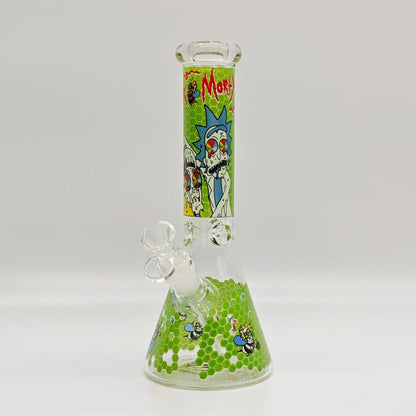 10" 5mm Assorted Design Beaker Bong
