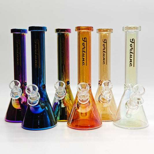 Fortune | 9" 4mm Electroplate Beaker Bong